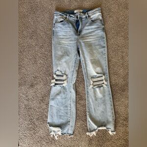 NWOT Hidden brand Light Wash Distressed Jeans